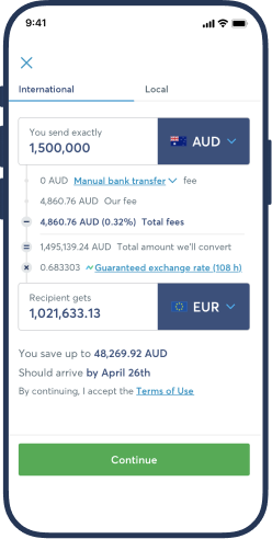 Large transfers get more convenient and faster